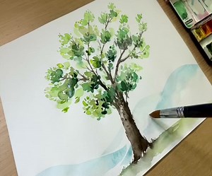 19K views · 430 reactions | How to draw a tree easy / Painting technique | Art Skills | Facebook