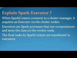 Latest Apache Spark Interview Questions and Answers for freshers and experienced– Part 6