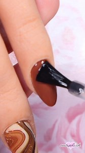 Realistic 3D Dripping Gold Geode Nails! #nailart | cutepolish