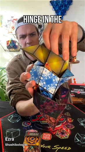 Learn how to make Zeus' Bolt! Challenge your problem solving skills with Shashibo! Collecting and Connecting Shashibo offers infinite transformations to discover and master😎 Weaving is an incredible technique by which 2 or more Shashibo are magnetically and geometrically intertwined🤩 Can you master the shape shifting box? #shashibo #shapeshiftingbox #collectandconnect #funinmotiontoys #learnandplay #educationaltoys #momapproved #screenfreeplay #giftideas #momtok #stemtoys #oddlysatisfying #asm