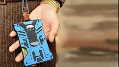 Card Wallet for Men Slim Minimalist: Tactical Wallet, Metal-Wallet with Money Clip, RFID Wallet with ID Holder, Credit Card Holder, Front Pocket Wallet for Men