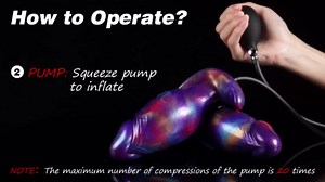 Inflatable Butt Plug Large Anal Toys, Huge Anal Plug Silicone Prostate Toy with Safe T-Shape Base, Expanding Anal Dildo Dialator Strechers Gay Sex Toys, XL Buttplug Fantasy Adult Toys for Men Women