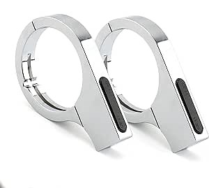 Motorcycle LED Turn Signal Light Indicators 38-41mm Front Fork Clamp Amber Lamp 12V for Motorcycle Honda Custom Cruiser Bobber Chopper