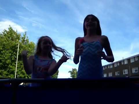 Gymnastics challenge in the pool part 1