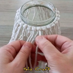 245K views · 2K reactions | Macrame technique jar decoration | Yeliz Craft | Facebook