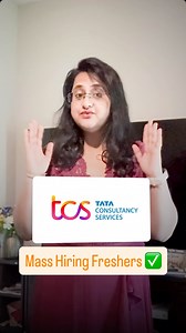 Kavitha Lakshminarasaiah on Instagram: "TCS is mass hiring Freshers!! Comment “TCS” for the link or ♻️Reshare the link with me! TCS Hiring Alert 40,000+ Entry-Level Opportunities Across Top Companies!  Test Dates for 11th Jan 2026 Eligibility: 2025 and 2026 passports, BCA, B. Sc, B. Voc #TCSHiring #FresherJobs #tcsjobindia"