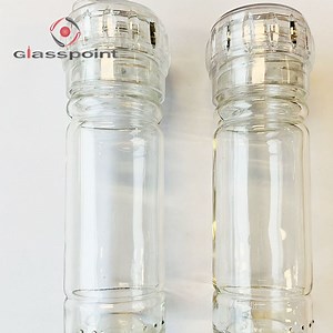 [Hot Item] 100ml Round Glass Shake Empty Storage Spice Containers Bottle with Screw Lids