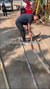 12K views · 63 reactions | Waste round pipe straightening and painting machine | liuerin | Facebook