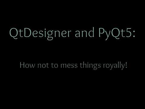 QtDesigner and PyQt5: The right and wrong way to use them together