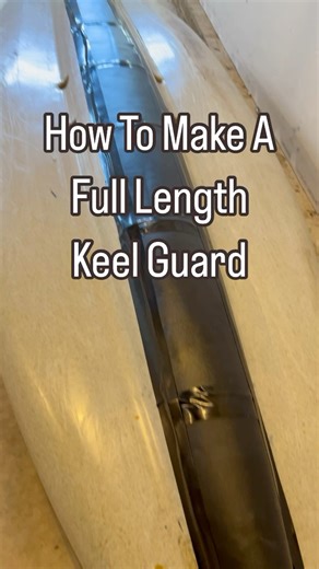 Several years ago I developed the process of using kydex for keel guards and shared that with the community. At that time I was only worried about the contact points of the bow and stern. I got to thinking, why not cover the entire bottom, because my ride is showing some gouges over the years. This is a little trickier because of the length but someone sent a comment about putting the kydex in the oven. I used a heat gun for much of the tight forming but for the bulk forming along the major leng