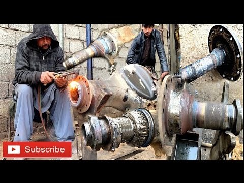Truck Axle Spindle Replacement || How To Rebuild Heavy Duty truck Broken Spindle From Axle ||