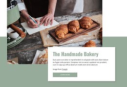 Handmade bakery - HTML Template by Nicepage