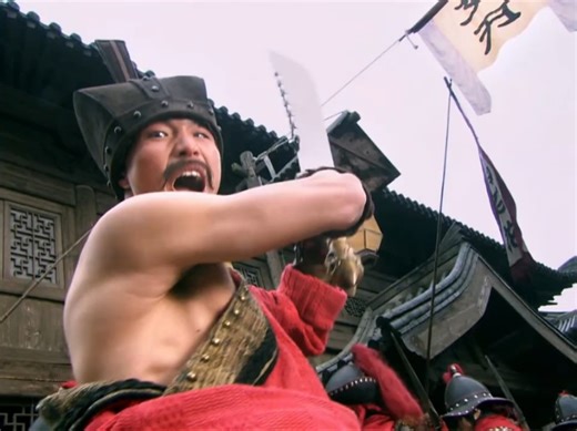 这是宋江离死亡最近的一次，刀斧手将要举刀砍了宋江。