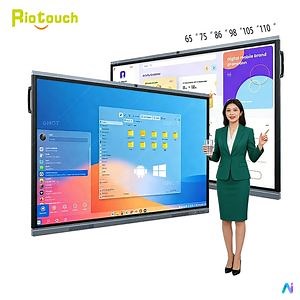 [Hot Item] Interactive Flat Panel 110 Inch Professional Conference Display Interactive Whiteboard Smart Board Whiteboard Interactive Flat Panel Display for Meeting