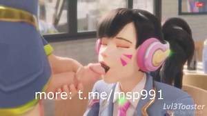 Dva was trolled and sucks cock