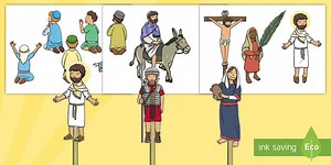 Easter Story Stick Puppets