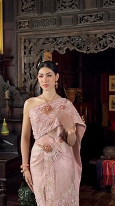 Beautiful Cambodian bride with traditional dress. Cr: Sopheak MongKol Wedding Planner | We are Cambodia