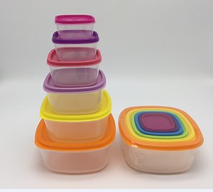 [Hot Item] 6sets/12PCS Clear Plastic Food Storage Containers with Airtight Lids/Food Box
