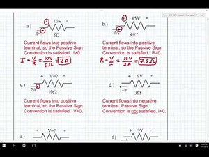 ECE 100 02 Passive Sign Convention Example
