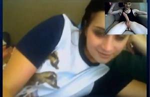 Monster cock selfsuck shock on skype