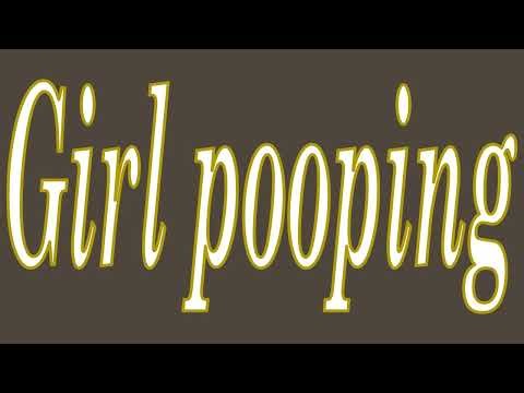 Girl pooping