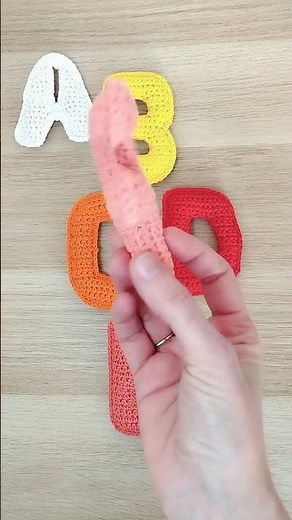 The crochet alphabet: the crocheted letter F