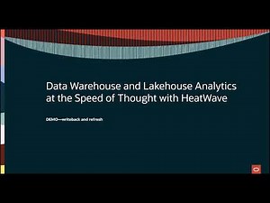 Demo: Writeback and refresh using HeatWave Lakehouse