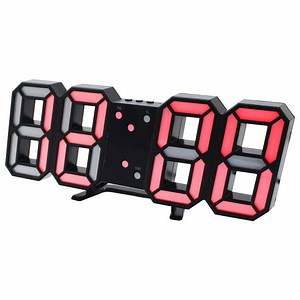 [Hot Item] 3D LED Remote Control Alarm Clock with USB Cable