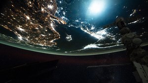 Fireball: Meteor Explodes in Earth Atmosphere | International Space Station FriendsofNASA.org | NASA Astronaut Matthew Dominick: "I showed this to a couple of friends yesterday to see what they thought. They both thought it was a meteor exploding in the atmosphere—a rather bright one called a bolide. Timelapse is slowed down to one frame per second for you to see it streaking and then exploding . . . Timelapse was setup over Northern Africa where it was very dark with lightning . . ." Note: Fire