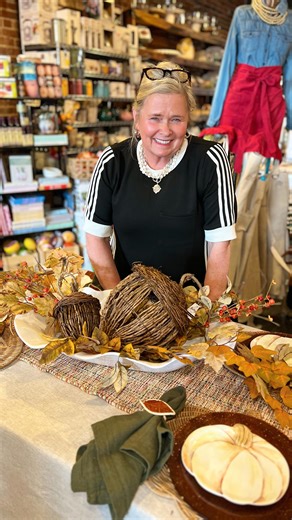 6.3K views · 242 reactions | It’s day 3 of decorating this table for fall! Today Jami used natural/neutral fall colors! 癩 Comment FALL to receive a link to some of these fall items! | Creative Kitchen | Facebook