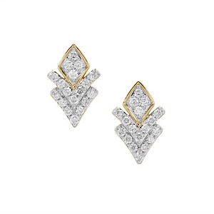 Argyle Diamonds Earrings in 9K Gold 1cts