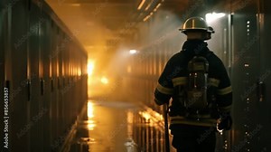 Firefighters extinguish a data center fire that causes unexpected outages and server damage