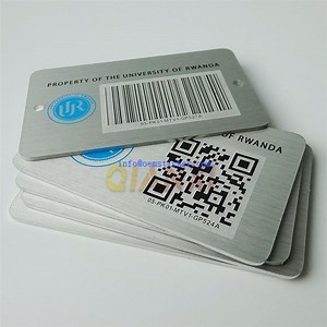 Customized Stainless Steel Asset Labels QR Code Plate Aluminium Barcode Tags Manufacturers & Factory & Maker - Buy Stainless Steel Asset Labels QR Code Plate Aluminium Barcode Tags Made in China - Qianxi Crafts