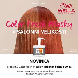 Vaše nejoblíbenější odstíny masek Color Fresh Mask nově seženete i v 500 ml salonním balení 😍 Který z 5 odstínů si vyberte? 🫶🏻 🤍 Pearl Blonde 💜 Lilac Frost 🧡 Copper Glow 🤎 Chocolate Touch 🌞 Golden Gloss K zakoupení na mojewella.cz! #wellaczsk | Wella Professionals