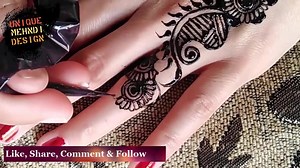 22 reactions · 13 shares | Beautiful Simple Finger Mehndi Design for Hands - Unique Mehndi Design | Shannon T. Dudley | Facebook