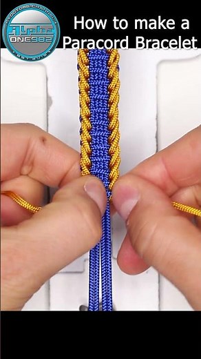 How to Make a Thin Paracord Bracelet Jagged Ladder Knot #how_to_make_paracord #paracordbracelet