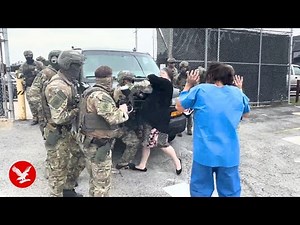 ICE agents clash with protestors during rally | In Full