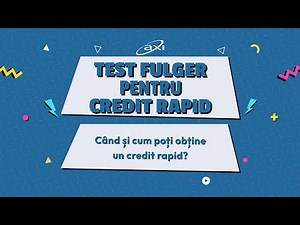 #TestFulger pentru #CreditRapid - EP6 - #AXICard - Când și cum poți obține un credit rapid?