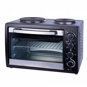 [Hot Item] 45L Electric Oven with Solid Hot Plate Electrical Toaster Oven with CB Certificate Table Oven with Two Plate