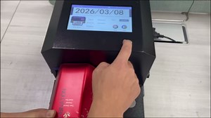 Inkjet Coding Machine with 42ml Fast Dry Ink Cartridge, Expiry Date Printing Machine with 7" Touch Screen, Inkjet Coder Print on Various Materials Batch Code Printer for Text Date Lot Number