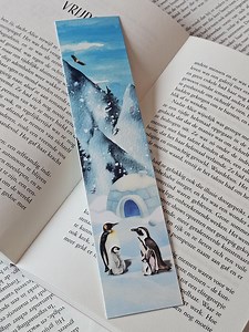Penguin Igloo Bookmark - Etsy
