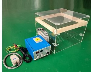 [Hot Item] Xt-F02D Manual Customized Electrostatic Velvet Flocking Machine 100kv with Chamber for 3D Flocking