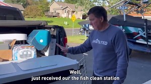 Fish Cleaning Table with Sink 42.6" Width Portable Folding Camping Table with Measure Mark|Outdoor Fish Cleaning Station with Grid Rack&Fish Cleaning Kit for Picnic, Patio