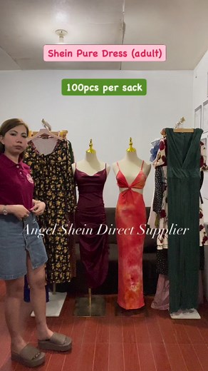 9.1K views · 18 reactions | Own feedback sa ating Shein Pure Dress (adult) 100pcs per sack .Pwede nyu din pong e mine tong open own feedback ko mga madam. Ni live po itong mismong feedback. View nyu nalang yung latest live code:DALANDAN Retail price:9,700 (free sf selected area only)Wholesale price: 9,400 (minimum of 5sacks) #Uniquesheinpuredress | Angel Shein Direct Supplier Las Pinas | Facebook