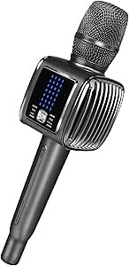 TOSING G6 Pro Karaoke Microphone for Adults/Kids/Singer Machine,Bluetooth Speakers 20W Wireless Portable Podcast/Recording/Practice/Amp PA Mixer System