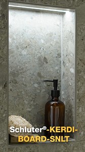 KERDI-BOARD-SNLT installs easily and completely integrates with the Schluter Shower System. Watch the entire installation now → https://bit.ly/3LyrEll | Schluter-Systems North America