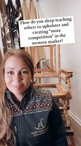 While teaching western-design upholstery was never in my plan, it’s sure been a blast! But seriously, we are all just competing against ourselves, and there is more than enough business to go around. They say collaboration happens at the top and competition happens at the bottom. My only competition is the upholsterer I was yesterday, and the next piece to tackle. | Sierra @ The Rusted Roan Design Co.- Western Furniture