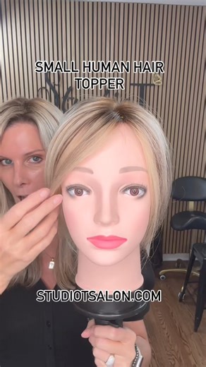 2.3K views · 18 reactions | Small Human Hair Topper Our small hair...