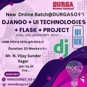 🚀 New Online Batch @ DURGASOFT