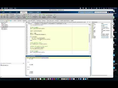 Optimization in Matlab